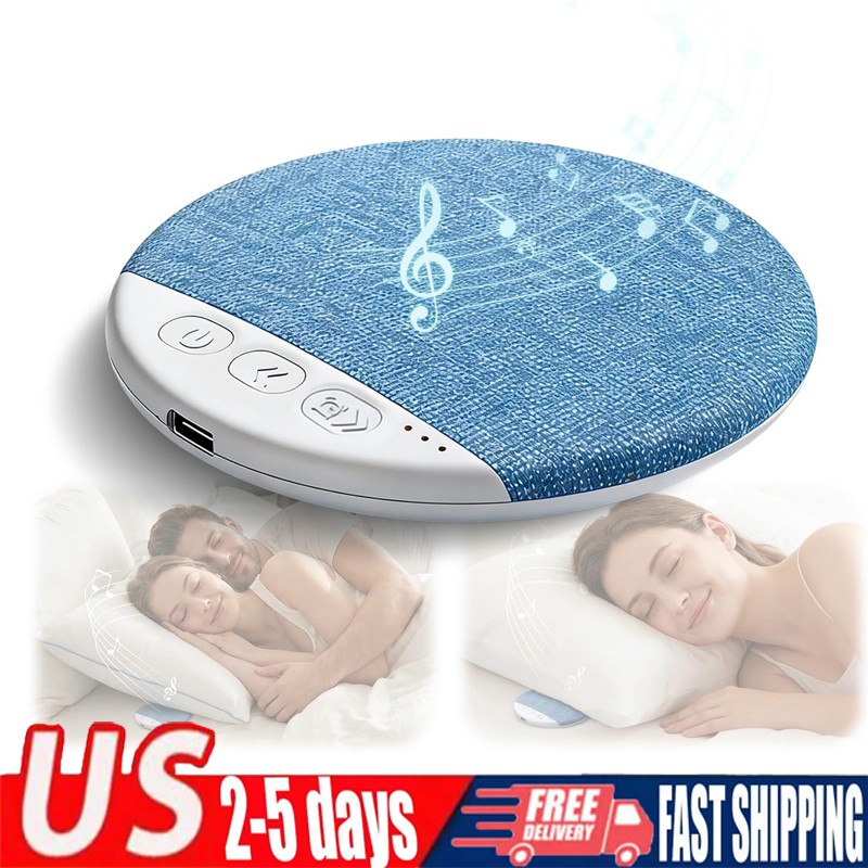 2PCS Under Pillow Speaker For Sleeping Bone Conduction Speaker White Noise Timer
