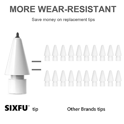 Upgraded Tip Compatible with Apple Pencil Tips, Safe Replacement Tip hard tip