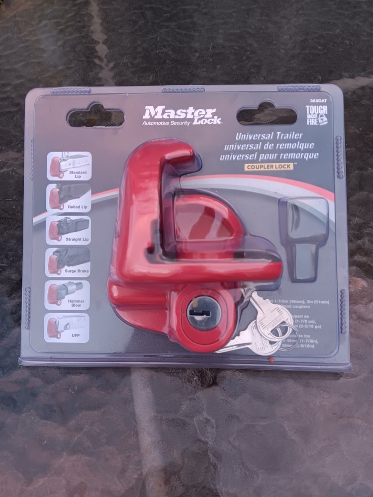 Master Lock Trailer Tonge Safety Lock