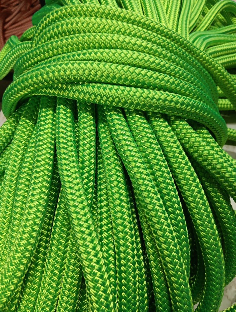 9/16 " x 200 ft. Double Braid-Yacht Braid Polyester Rope.Electric Lime.