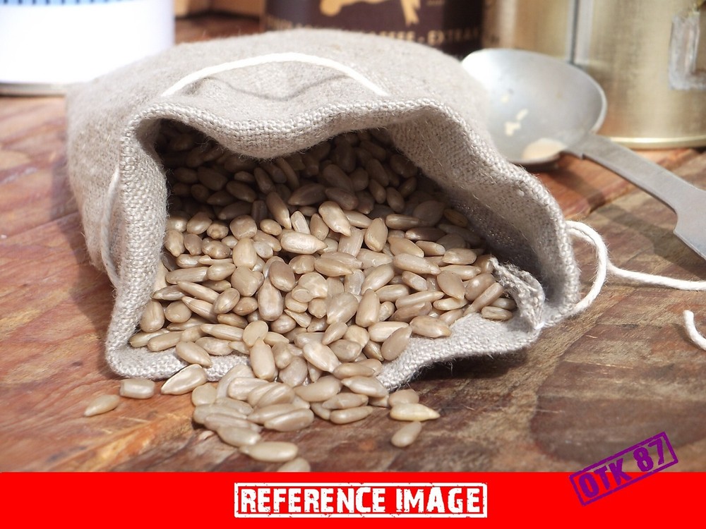 Small linen bag, ideal for sunflower seeds or tea. WW2, Reproduction