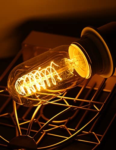 Edison Bulbs, Vintage Edison Light Bulbs 4 Count (Pack of 1) 2700k Amber White