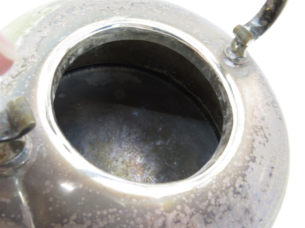 Vintage Walker & Hall Silverplate Teapot Kettle in Post-War Style