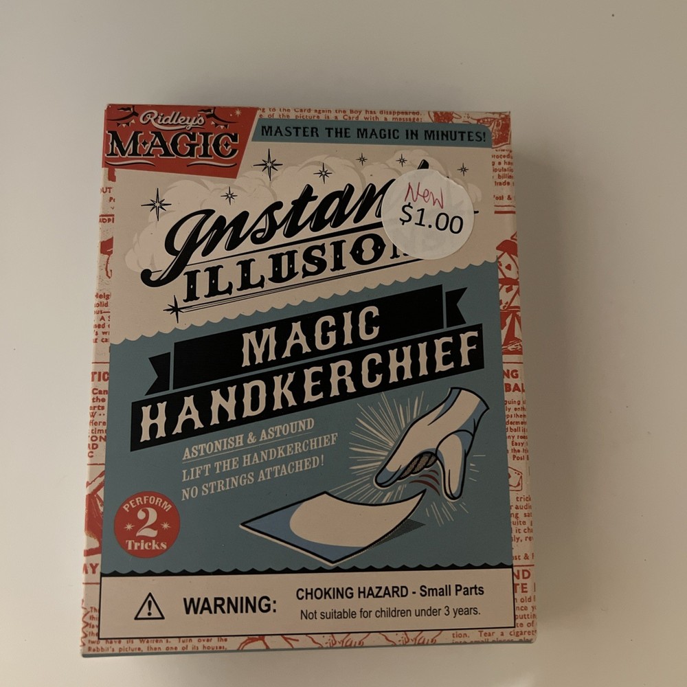 Ridley's Magic Instant Illusions Magic Handerchief Set NIB