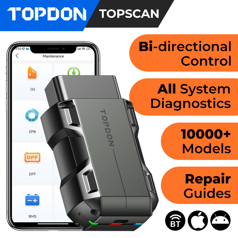 🔥2026 TOPDON TopScan Scanner All Systems OBD2 Scanner Diagnostic Tool for Car