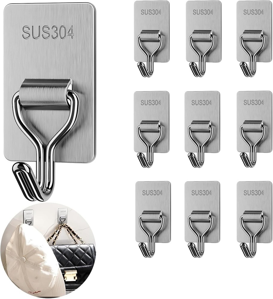 10/20 PCS  Multi-Purpose  Stainless Steel Hooks