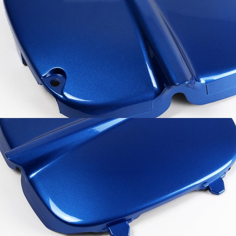 Pair ABS Materials Fog Light Lamp Bumper Bezel Cover Cap (Blue)