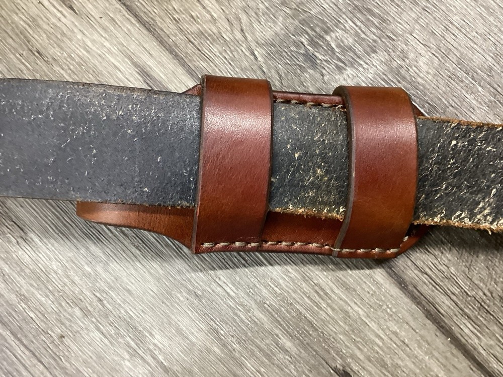 Leather Folding Knife Sheath Horizontal for Buck 112 Size (Sheath Only)