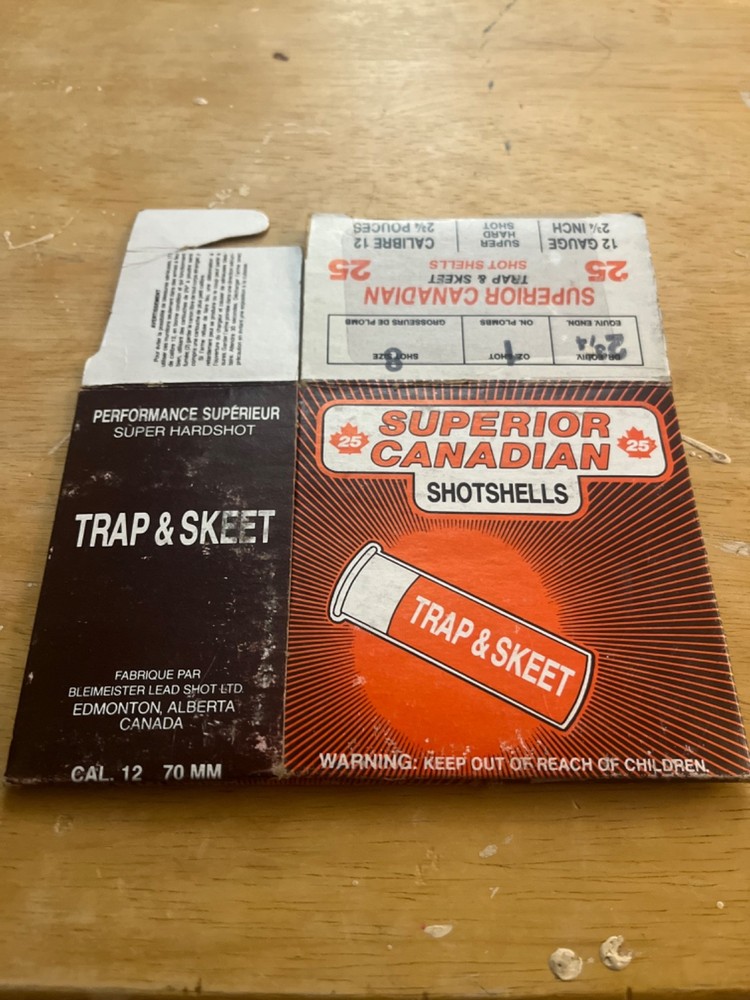 Vintage Superior empty 12ga. shotgun shell box