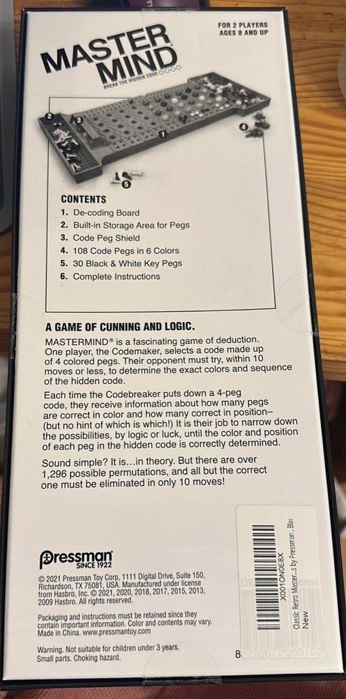 Mastermind Board Game – Brand New