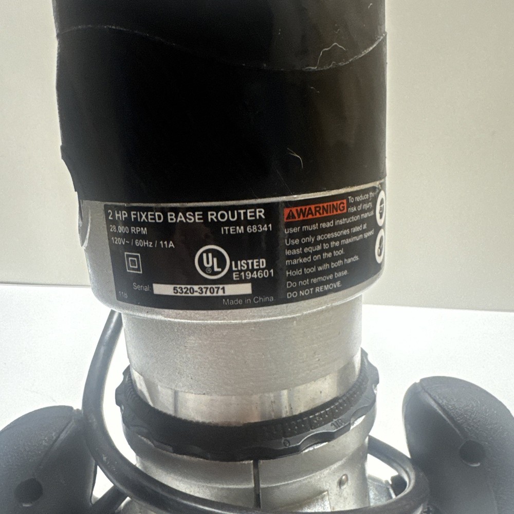 479354 - Drill Master 2HP Fixed Base Router 68341