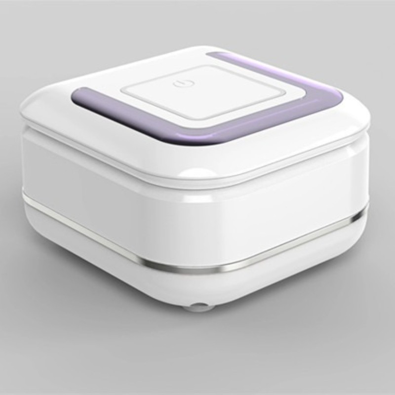 Ultrasonic Denture Cleaner Mini, Digital Display Multi-Speed for False Teeth