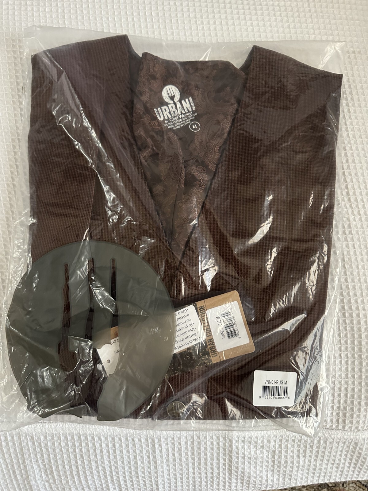 NEW! Genuine! Chef Works Men's  Professional Chef Vest VNN01-RUS-M