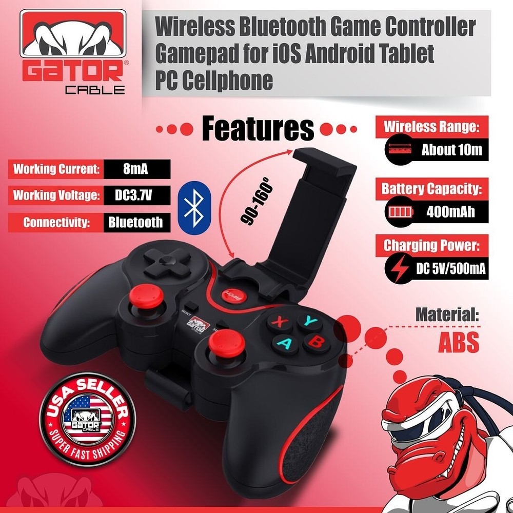 Wireless Bluetooth Game Controller Gamepad For Android iPhone Tablet PC Phone