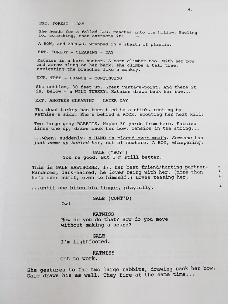 Hunger Games Script By Suzanne Collins Loose Leaf Script Metal Binding