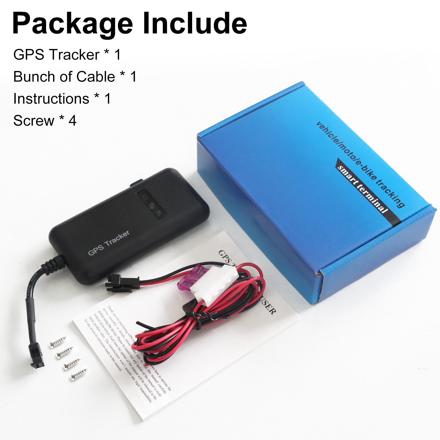 Real-time GPS Tracker Tracking Locator Device GPRS GSM Car/Motorcycle Anti Theft