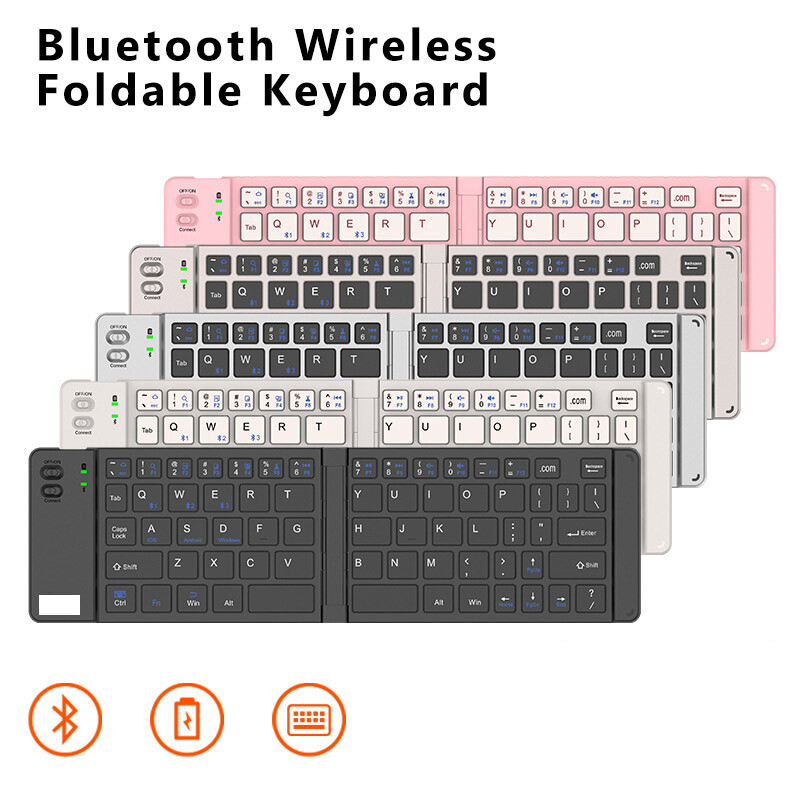 For Windows PC iOS Mac Tablet iPhone 15/14/13/12 Pro Wireless Bluetooth Keyboard