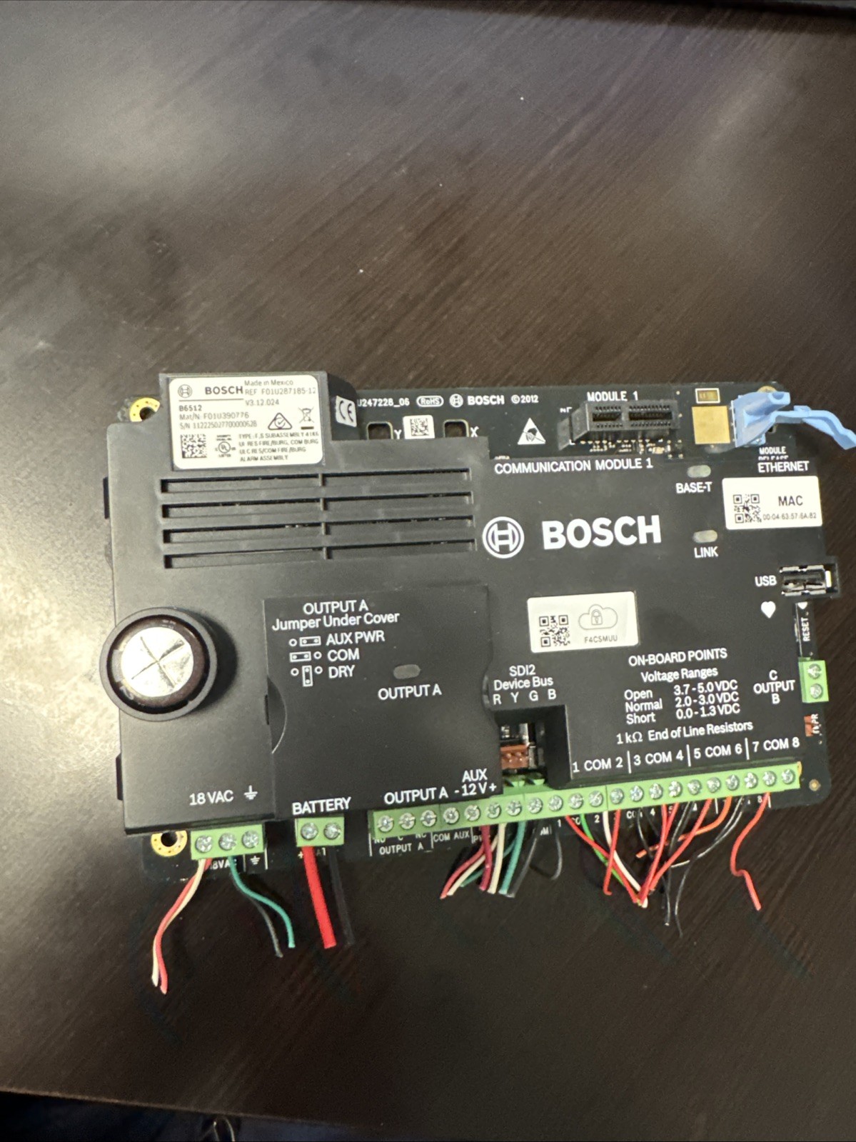 BOSCH B6512 Alarm Panel Tested & Working Clean
