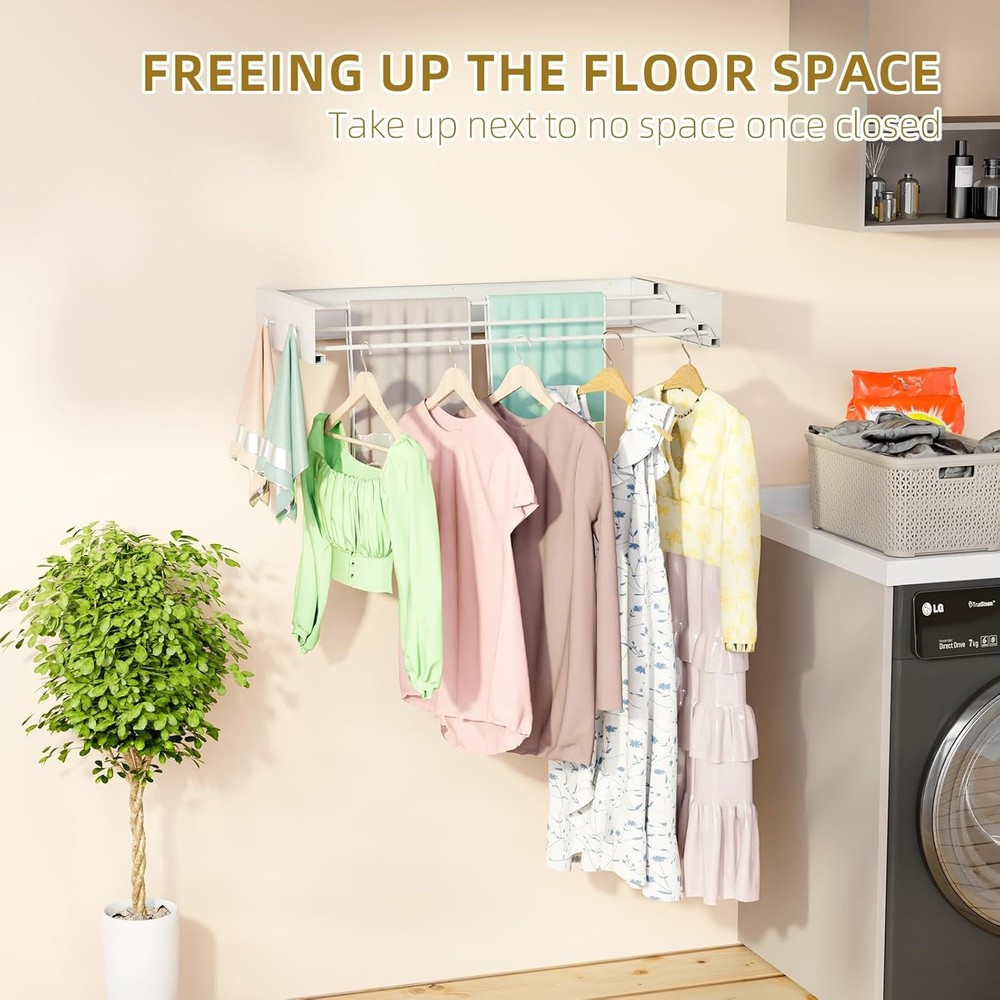 Wall Mounted Collapsible Drying Rack, Wall Mounted Drying Racks
