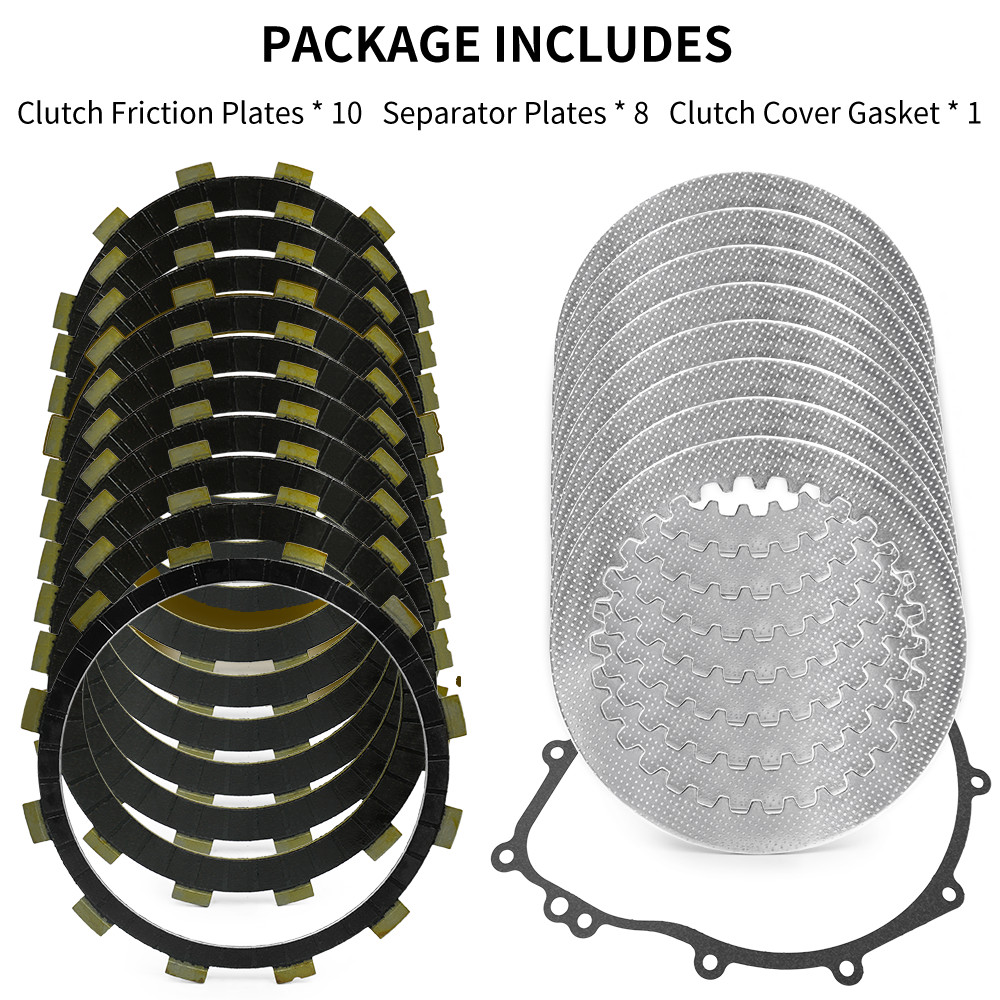 Clutch Friction w/Steel Plates & Gasket Kit for Yamaha YXZ1000R SS EPS 2017-2023