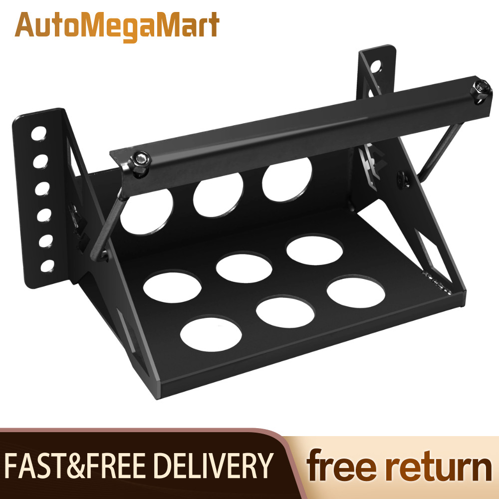 Steel Bolt on Battery Mounting Box Tray Universal Fits 14.3" Overall Hold Down