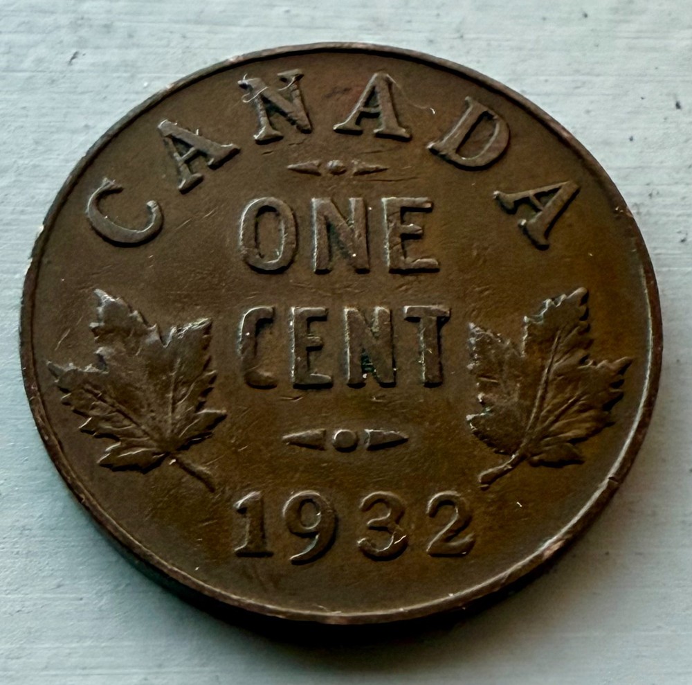 1932 Canada 🇨🇦 One Cent ~ (VF) Condition