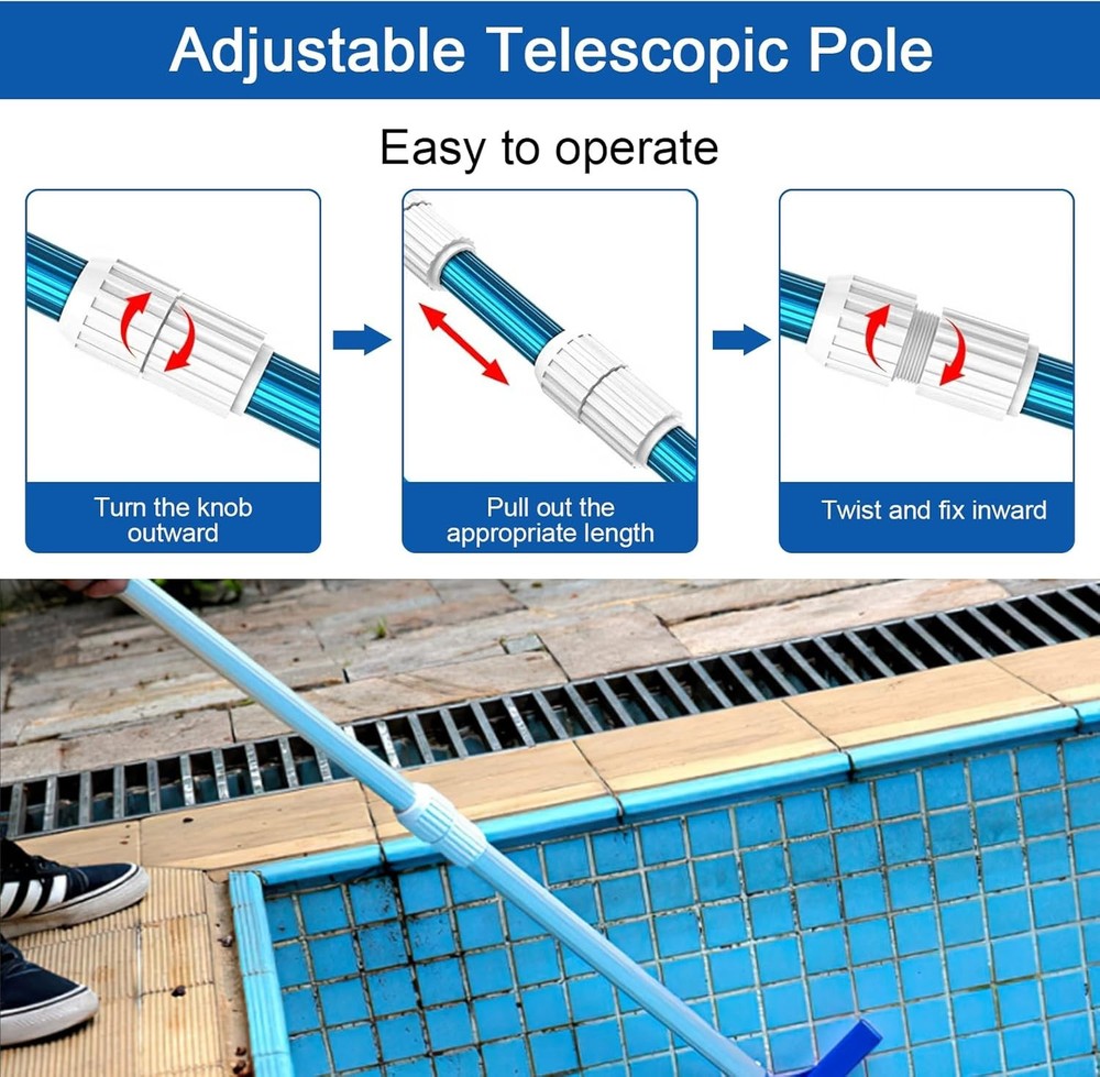 Pool Telescoping Pole Cam Lock Replacement 2pc, EZ for Telescopic...