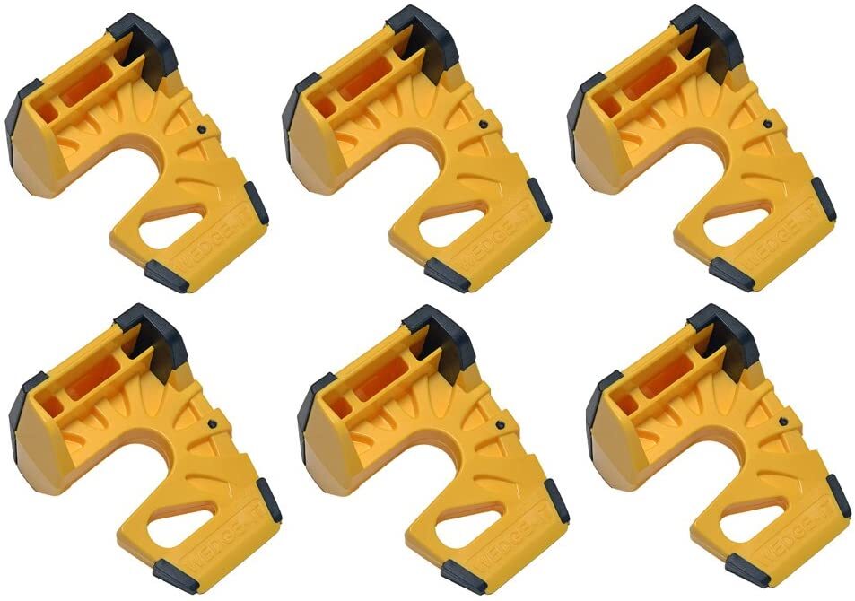 Wedge-It - The Ultimate Door Stop - Yellow (6 Pack)