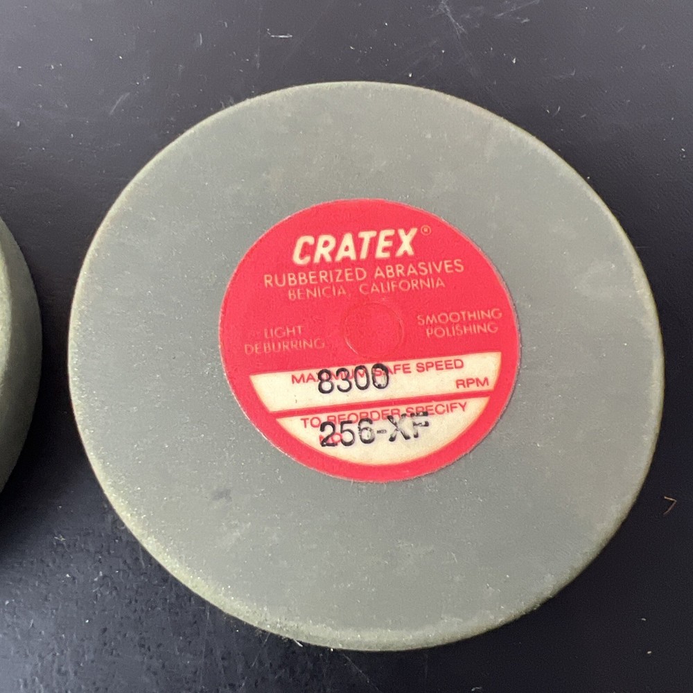 2pc CRATEX 256-XF Rubberized Abrasive Wheels