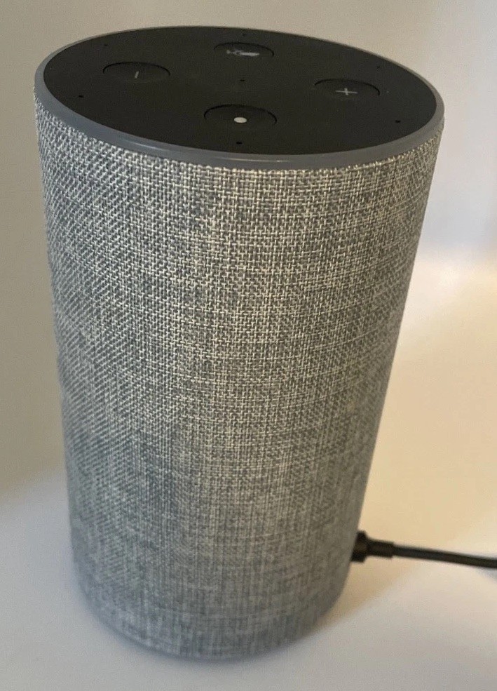Amazon Echo (2nd Generation) Smart Assistant - Heather Grey Fabric