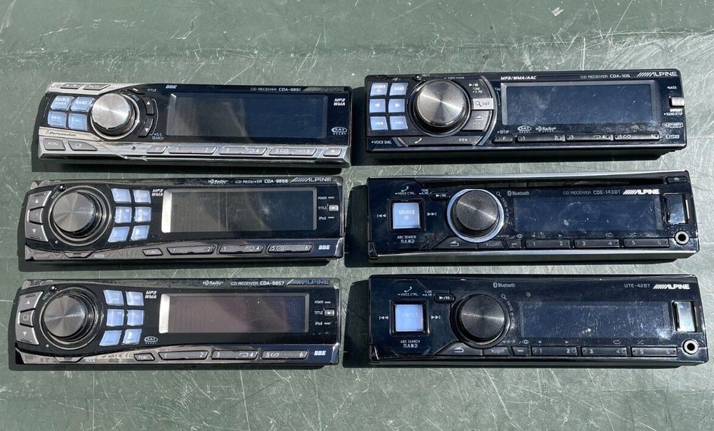 Alpine Car Faceplate ONLY - Various models CDA CDE UTE