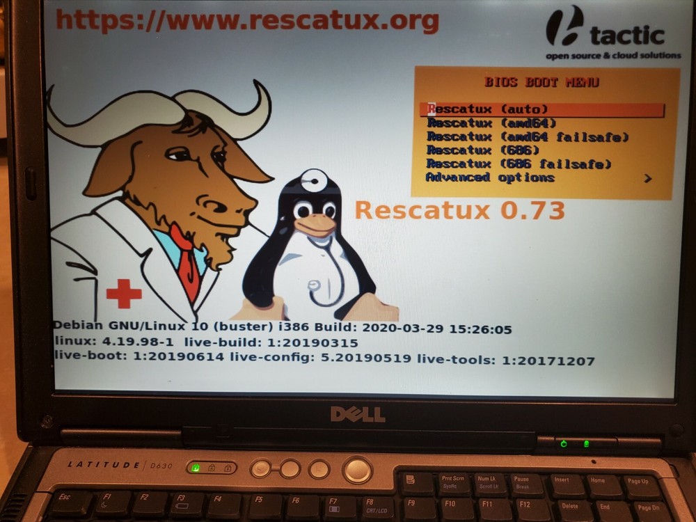Rescatux 0.73 Bootable Rescue Windows/Linux OS 16G USB Stick