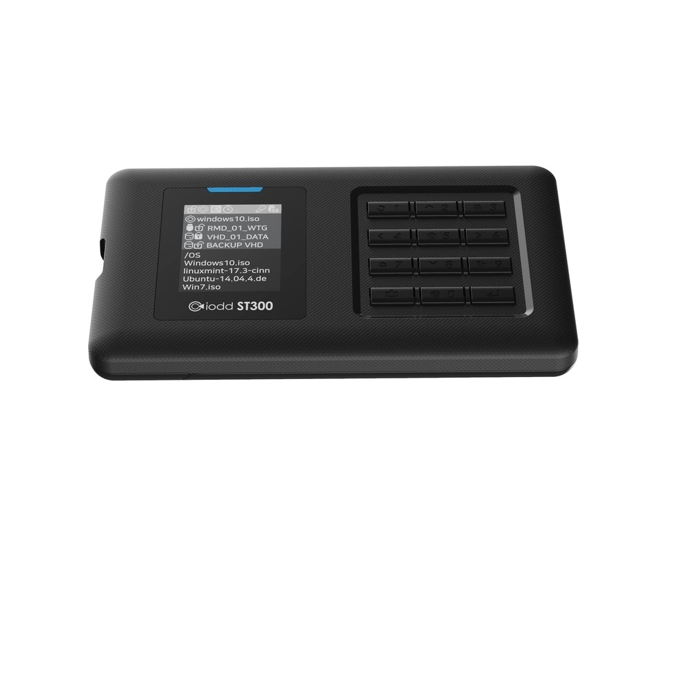iodd ST300 2.5 inch(7mm) Enclosure/USB-C/Bootable Virtual ODD&HDD/Write Prote...