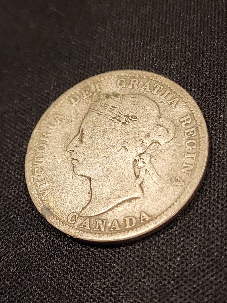 1899 Canada 25 Cents Silver Coin