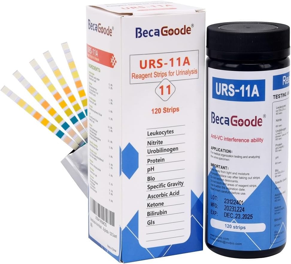 BecaGoode-Urine Rapid Test-Strips 11 Parameters, UTI Test Kit, Liver...