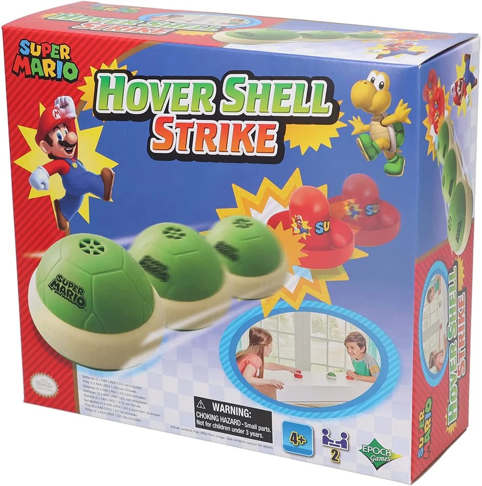 Super Mario Hover Shell Strike Action Game with Paddles for Ages 4 Plus