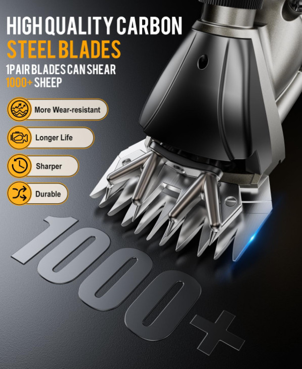 Tijeras Eléctricas Profesionales 600W para Esquilar Ovejas Cabras Alpacas, Nuevo