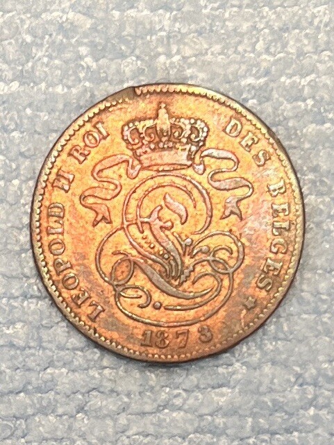 Belgium - 2 centimes 1873