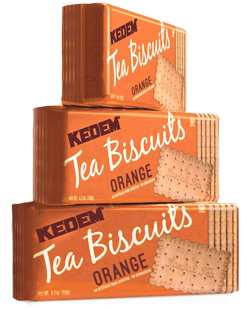 , Orange Tea Biscuits, 4.2Oz Bag (3 Pack) | Thin & Crisp Tea Biscuits, Great