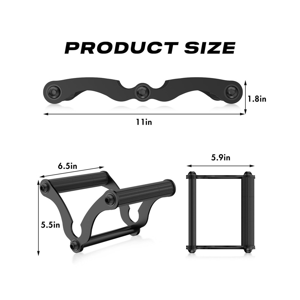 V Bar Landmine Handle Attachment for Barbell Bars, Solid Double D R... Fast Ship