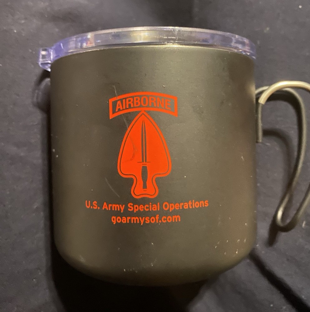 Airborne US Army Special Ops Insulated Mug