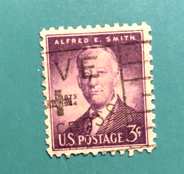 US Stamp 1945  5¢ "NY Governor Alfred E. Smith"  Used Scott #937