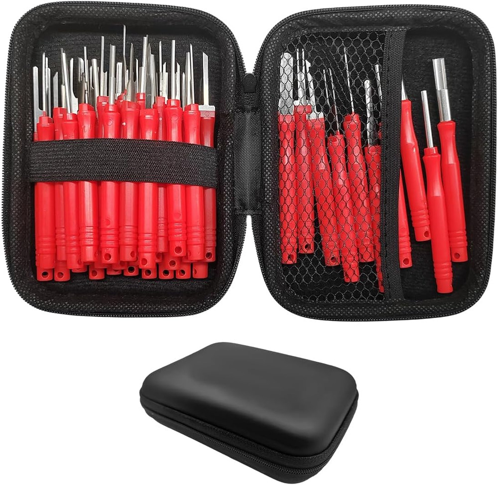 41PCS Terminal Removal Tool Kit, Electrical Wire Connector Pin Extractor Tool Se