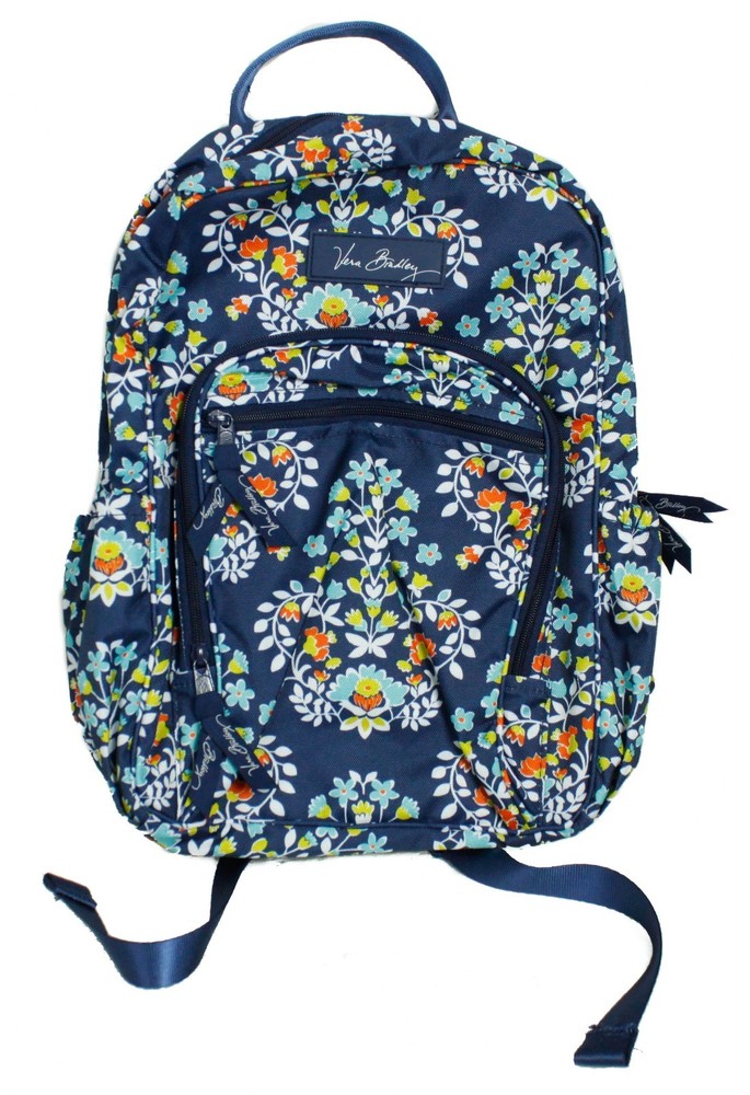 Vera Bradley Blue White Flower Pattern Small Kids Backpack