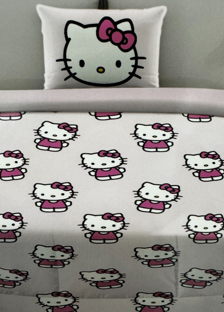 2 piece Hello Kitty Twin Comforter & Sham Set NIP
