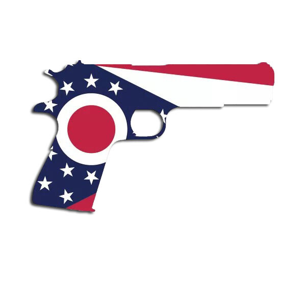 Ohio Flag 1911 Sticker Decal