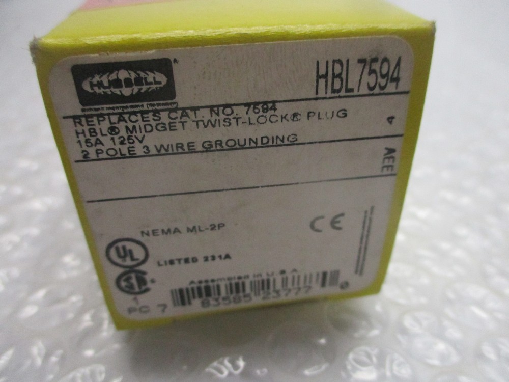 HUBBELL HBL7594 PLUG NSMP.