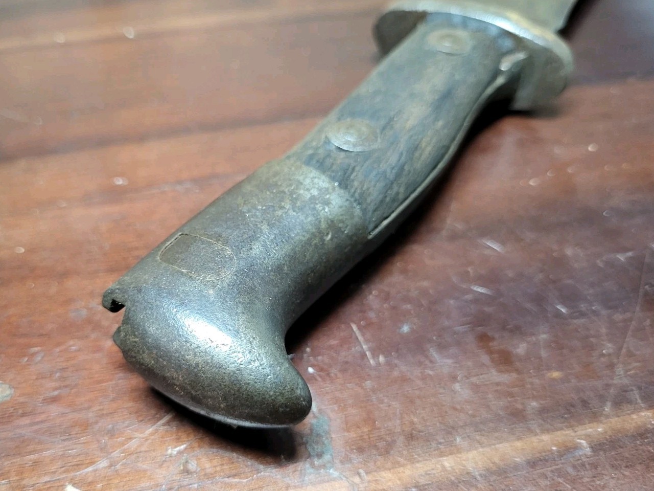 PRE WWI US M1892 KRAG / JORGENSEN BAYONET - DATED 1897 Made Into Trench Knife