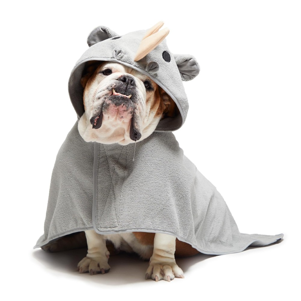 Dog Bathrobe Fast Drying with Hook and Loop Closure & Wrap Tie Snuggle, Cute ...