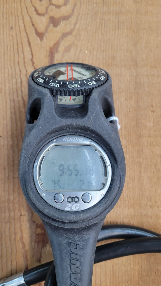 Scubapro Aladin 2G Dive Computer 3-gauge Console W/ Oceanic Pressure & Compass